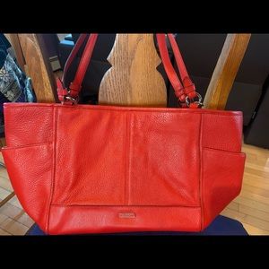 Coral coach bag